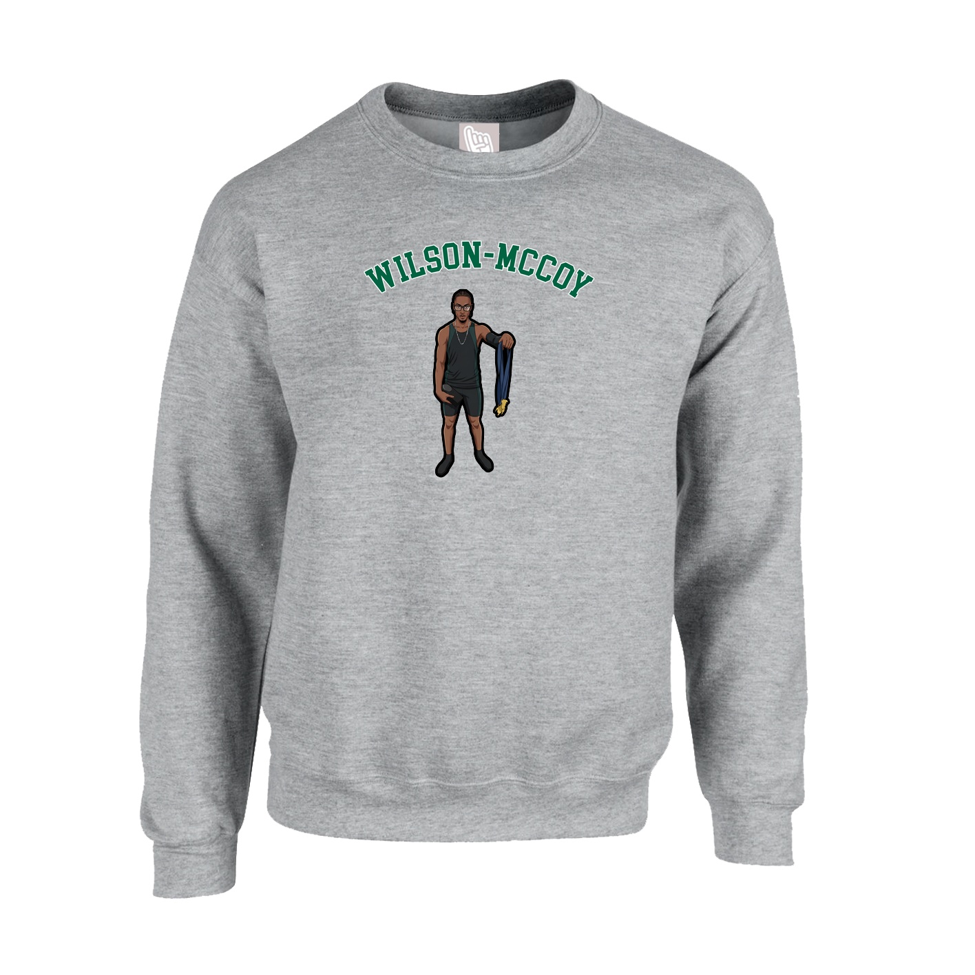 Fleece Crew — Shirsey Arch in Grey