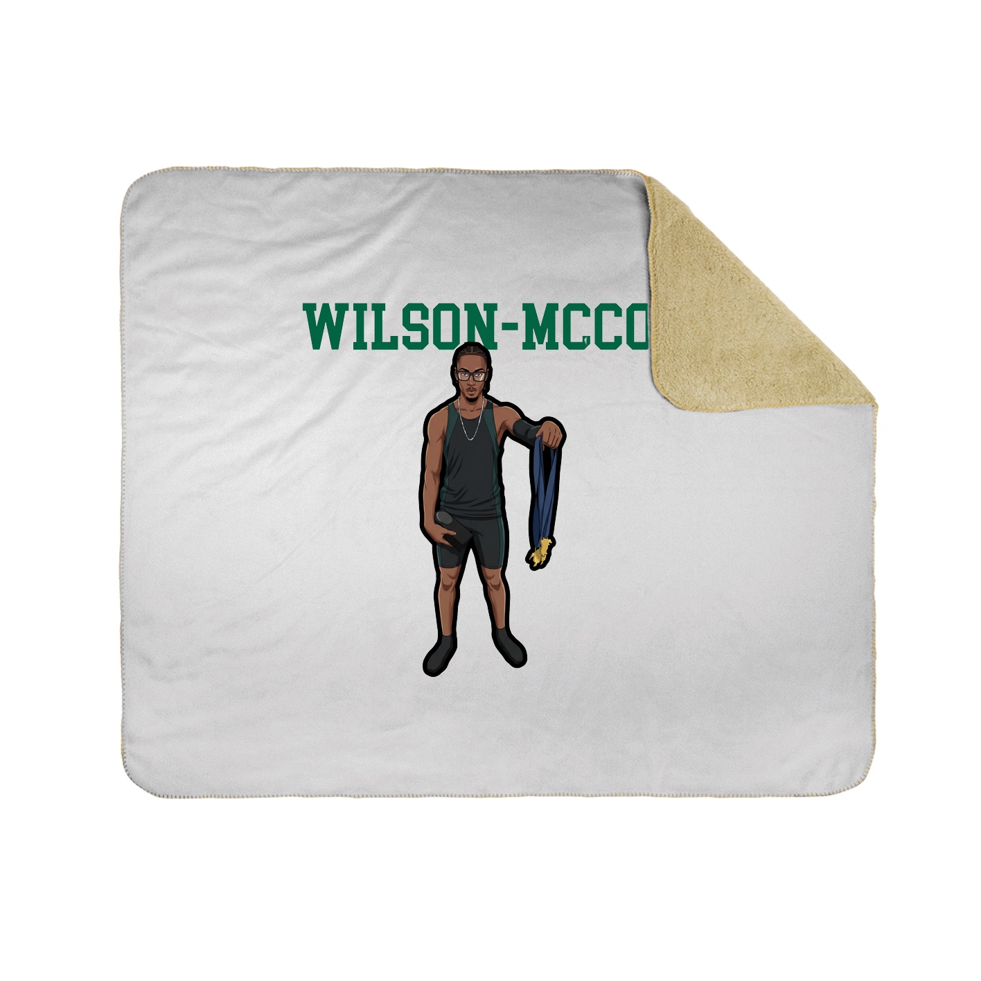 Throw Blanket — Shirsey in White
