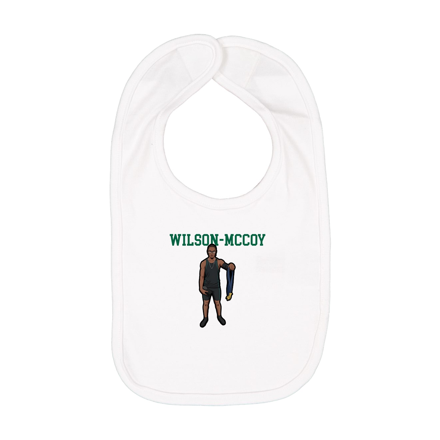 Infant Bib — Shirsey in White