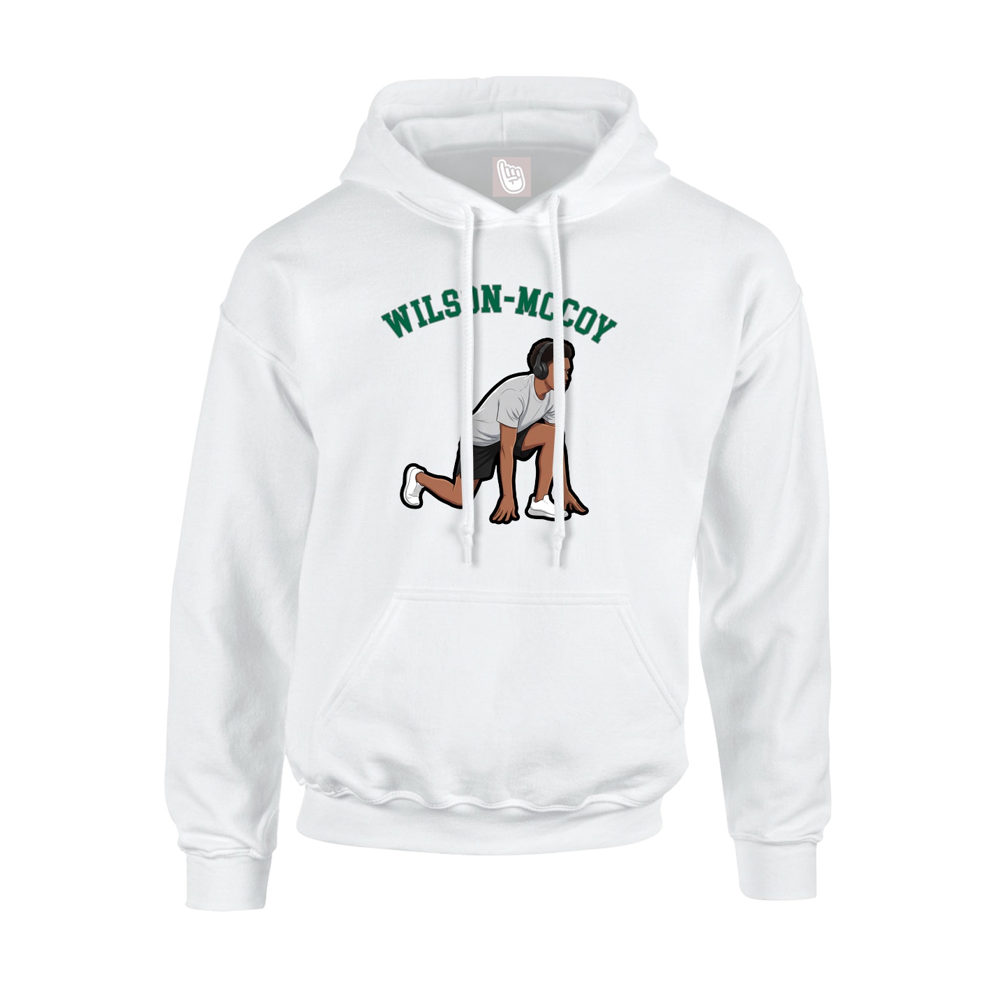 Hoodie — Shirsey Arch in White
