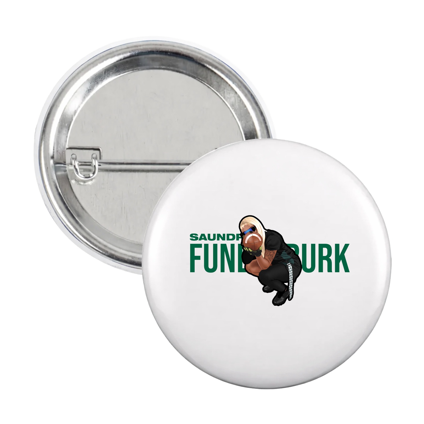 Game Day Button — Player Name in White