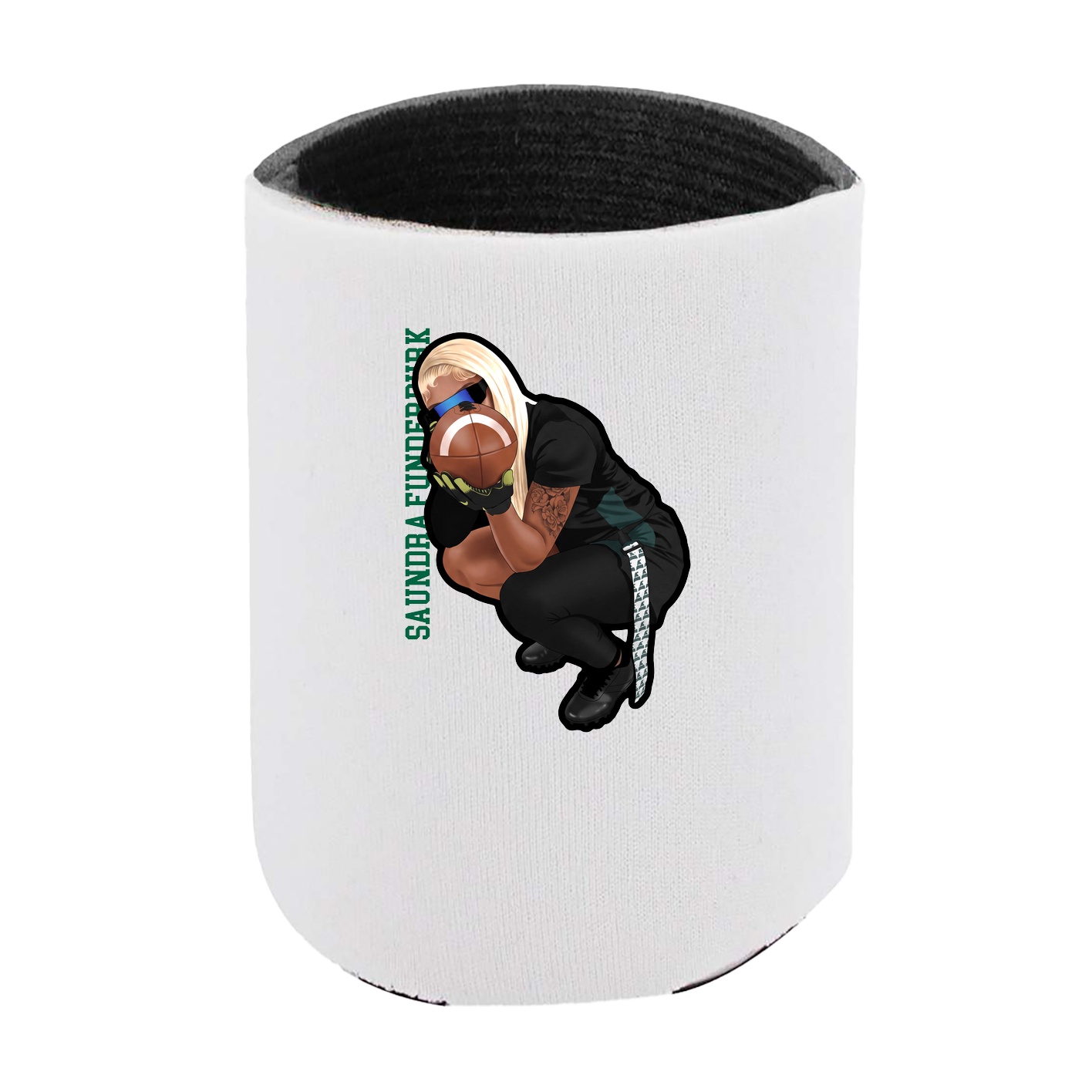 Can Holder — Name Vertical in White