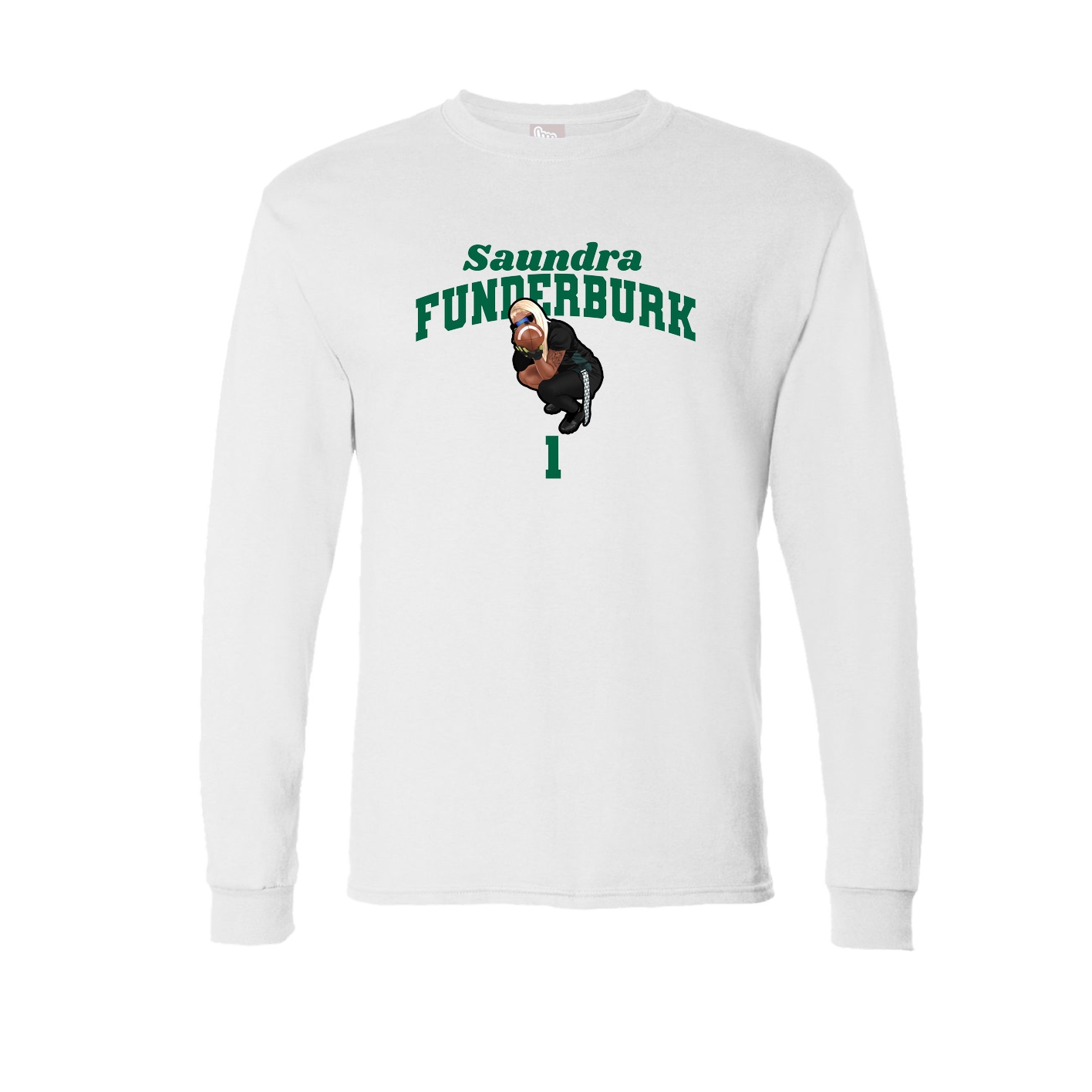 Long Sleeve Tee — Signature Arch in White