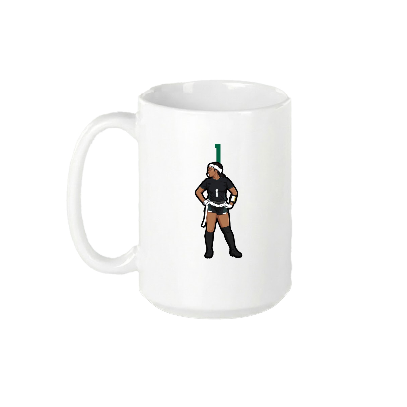 15oz Coffee Mug — Number Top in White
