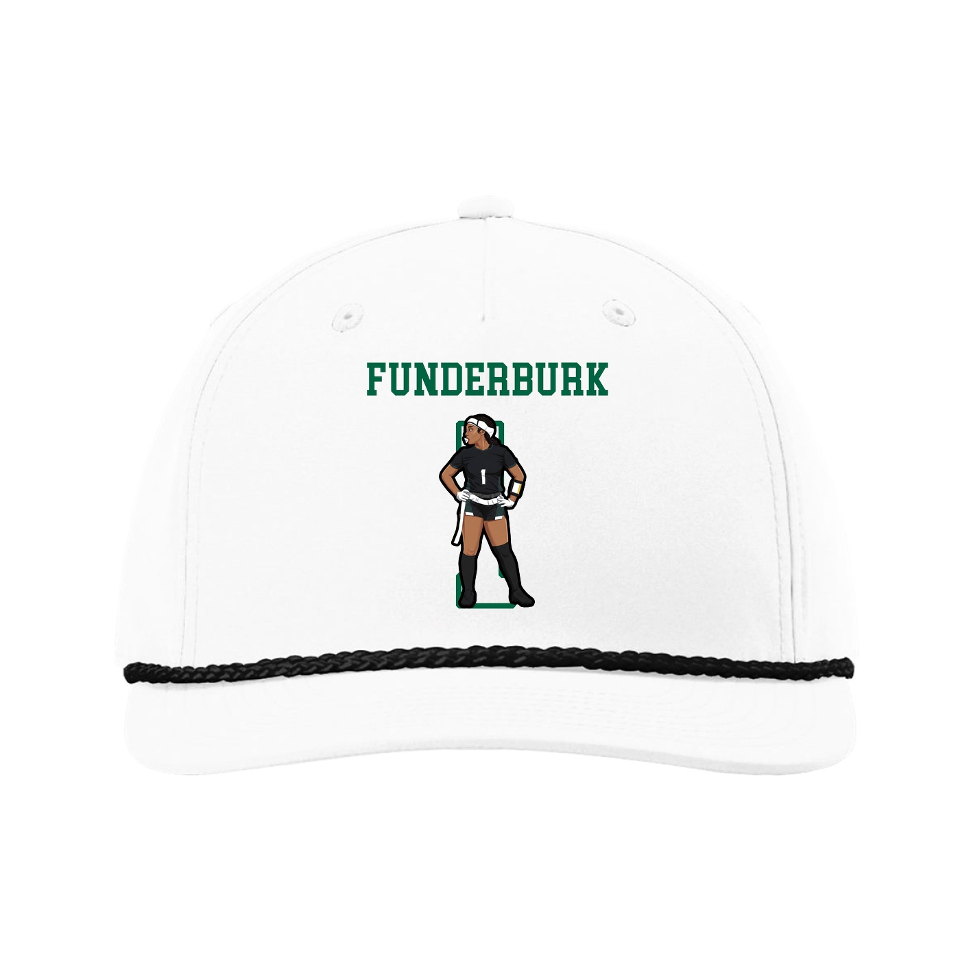 Five-Panel Classic Rope Cap — Shirsey in White