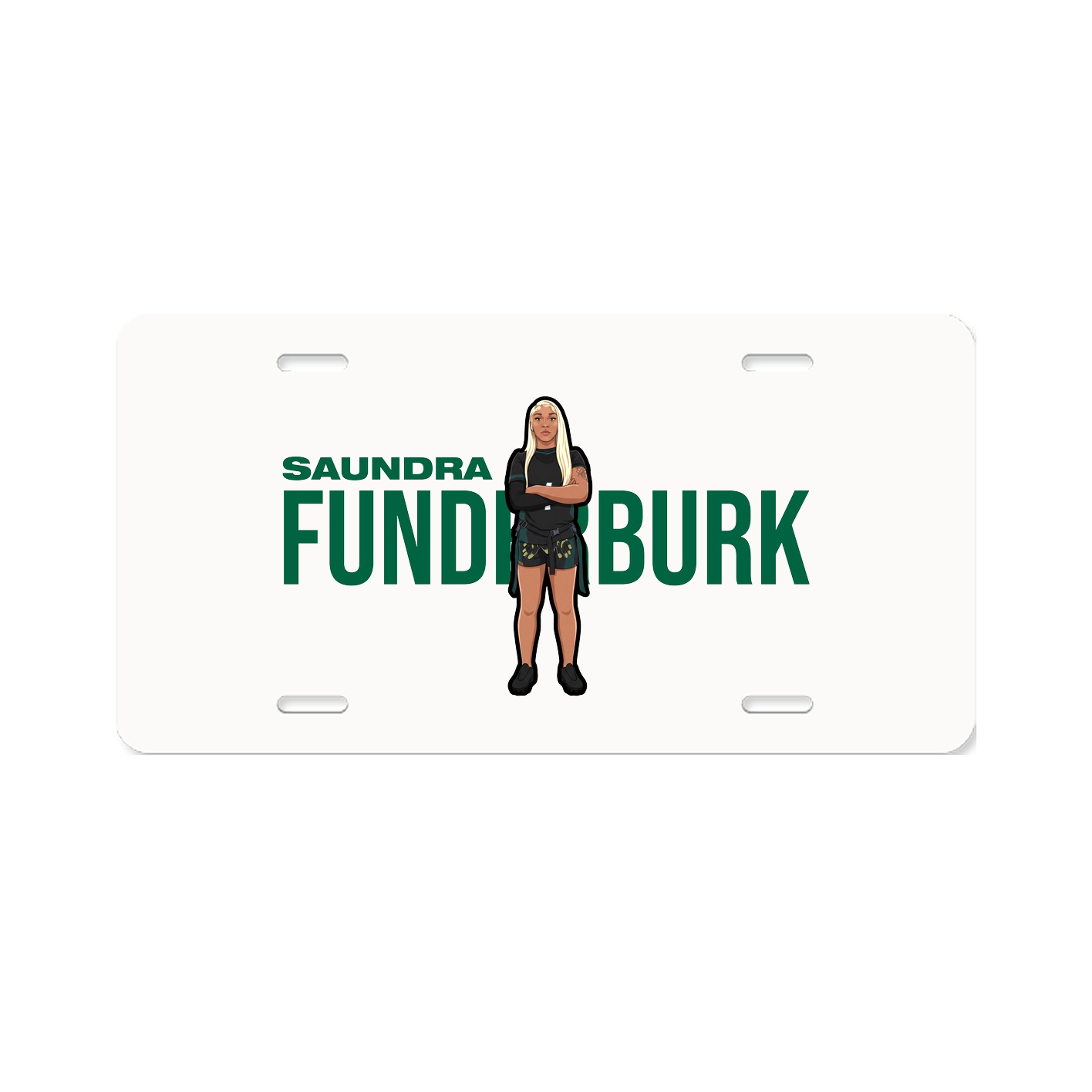 License Plate — Player Name in Classic