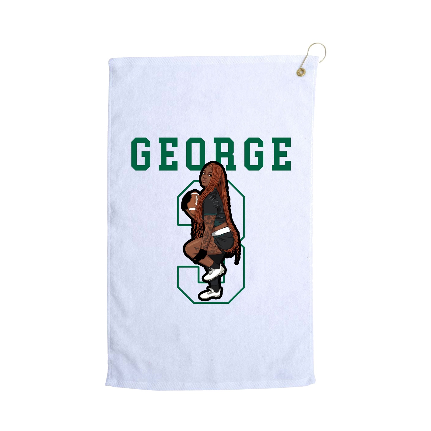 Golf Towel — Shirsey in White
