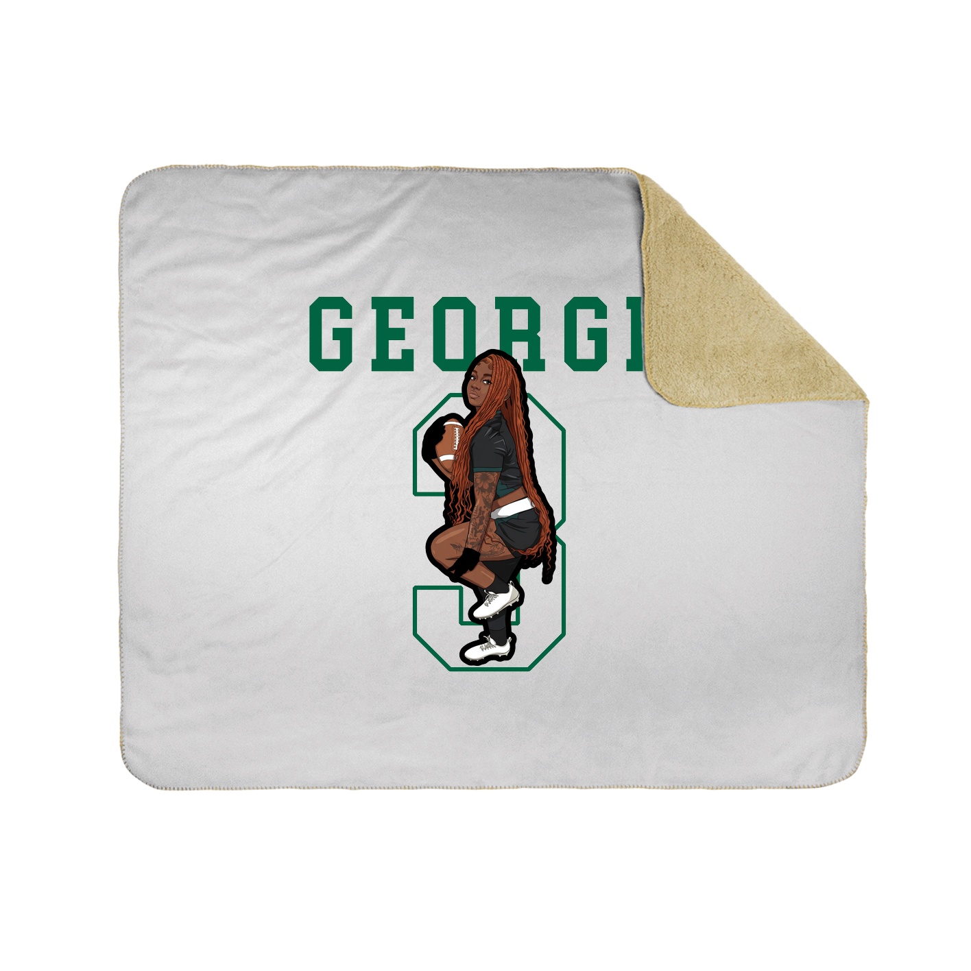 Throw Blanket — Shirsey in White