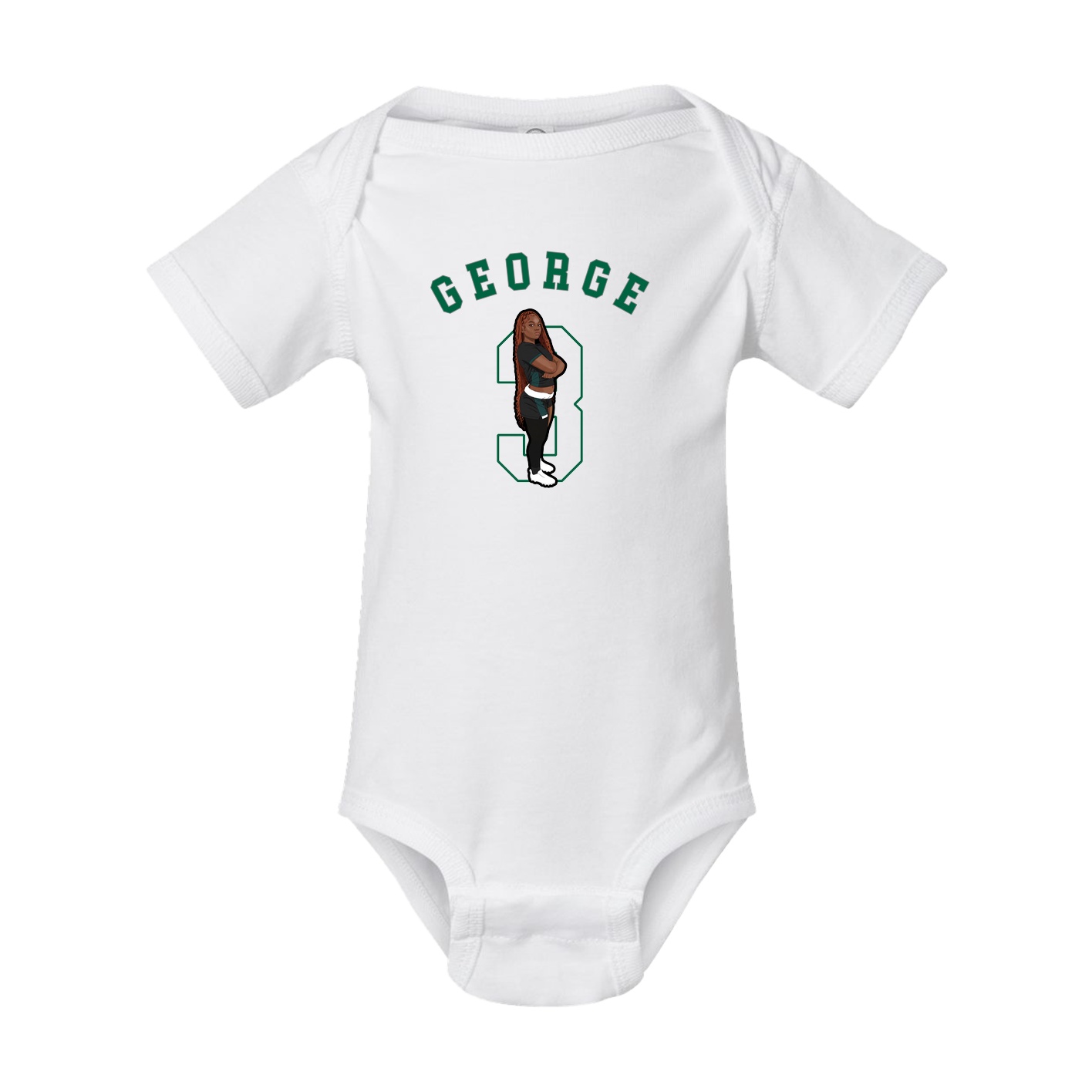 Baby Onesie — Shirsey Arch in White