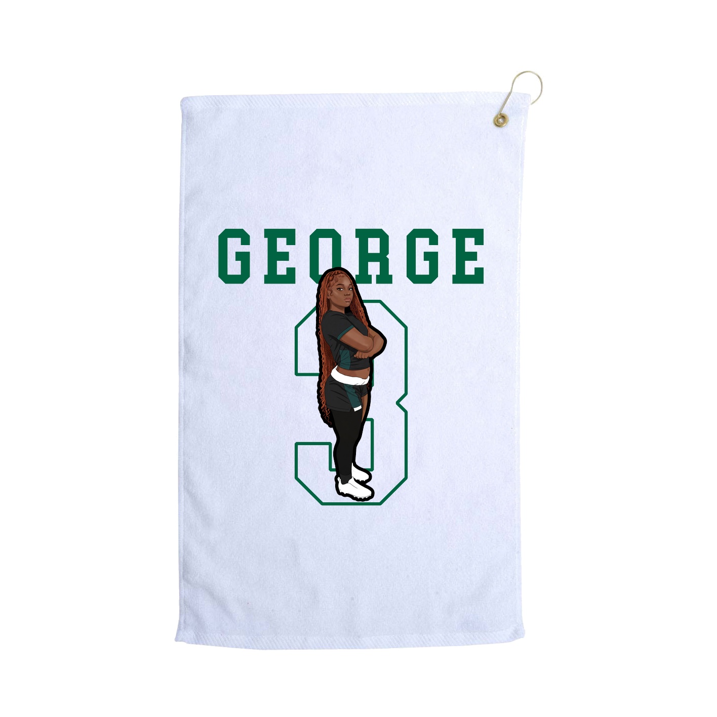 Golf Towel — Shirsey in White