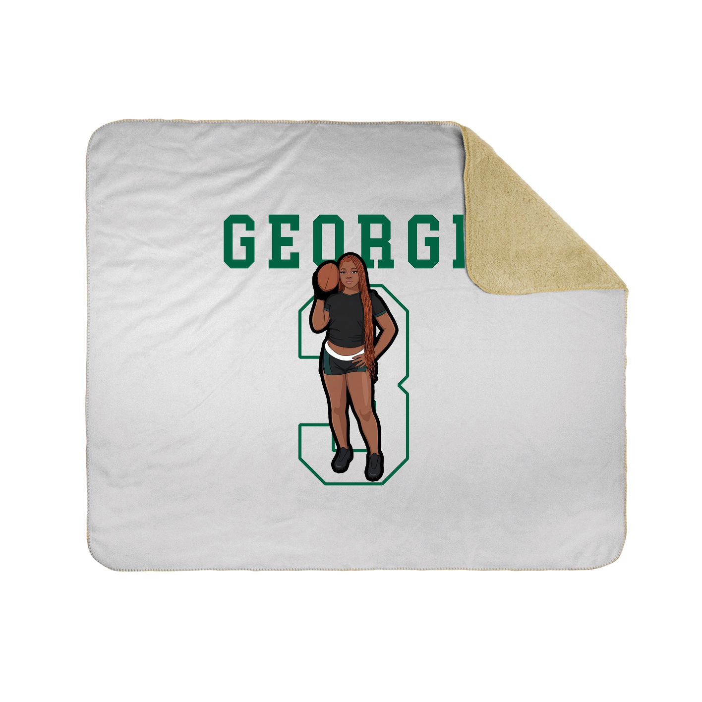 50x60 Sherpa Lined Throw Blanket