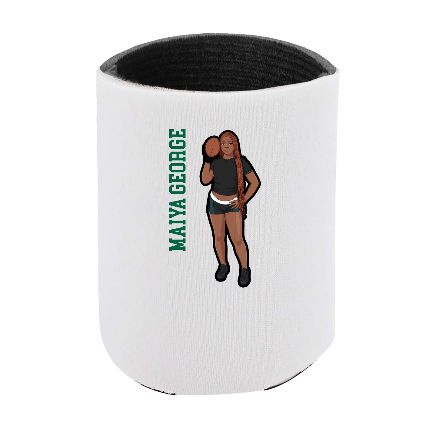 Can Holder — Name Vertical in White