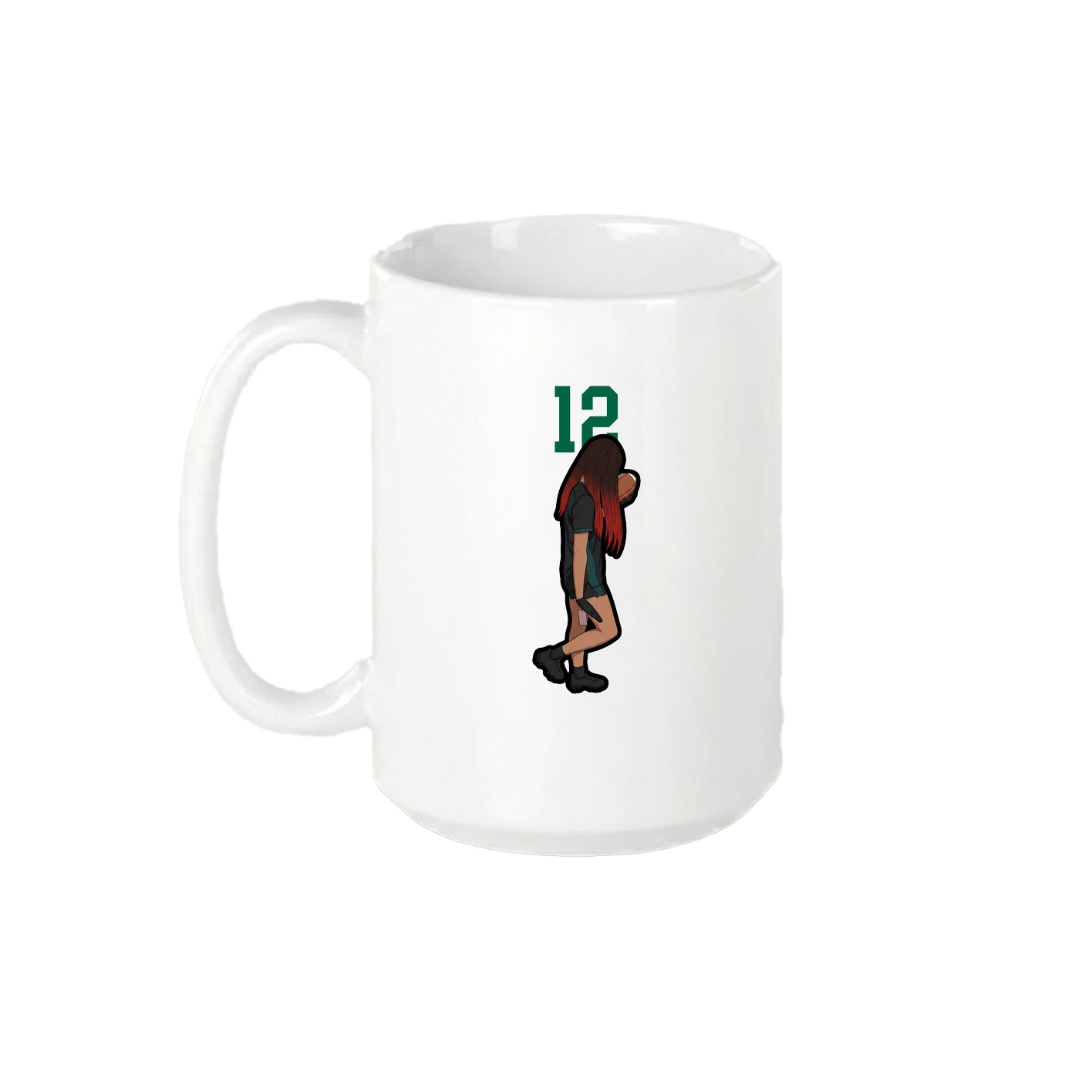 15oz Coffee Mug — Number Top in White