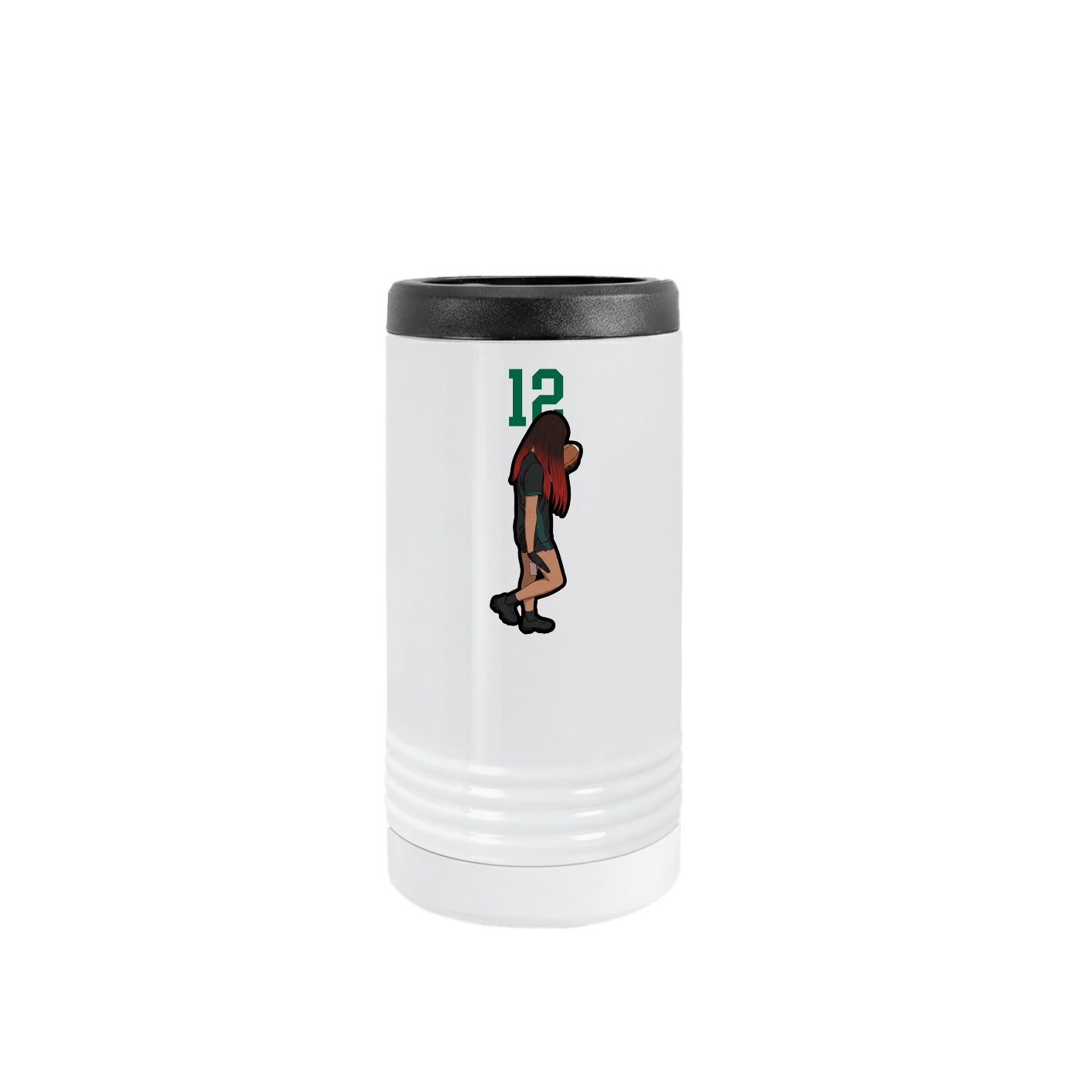 Slim Beverage Holder — Number Top in White