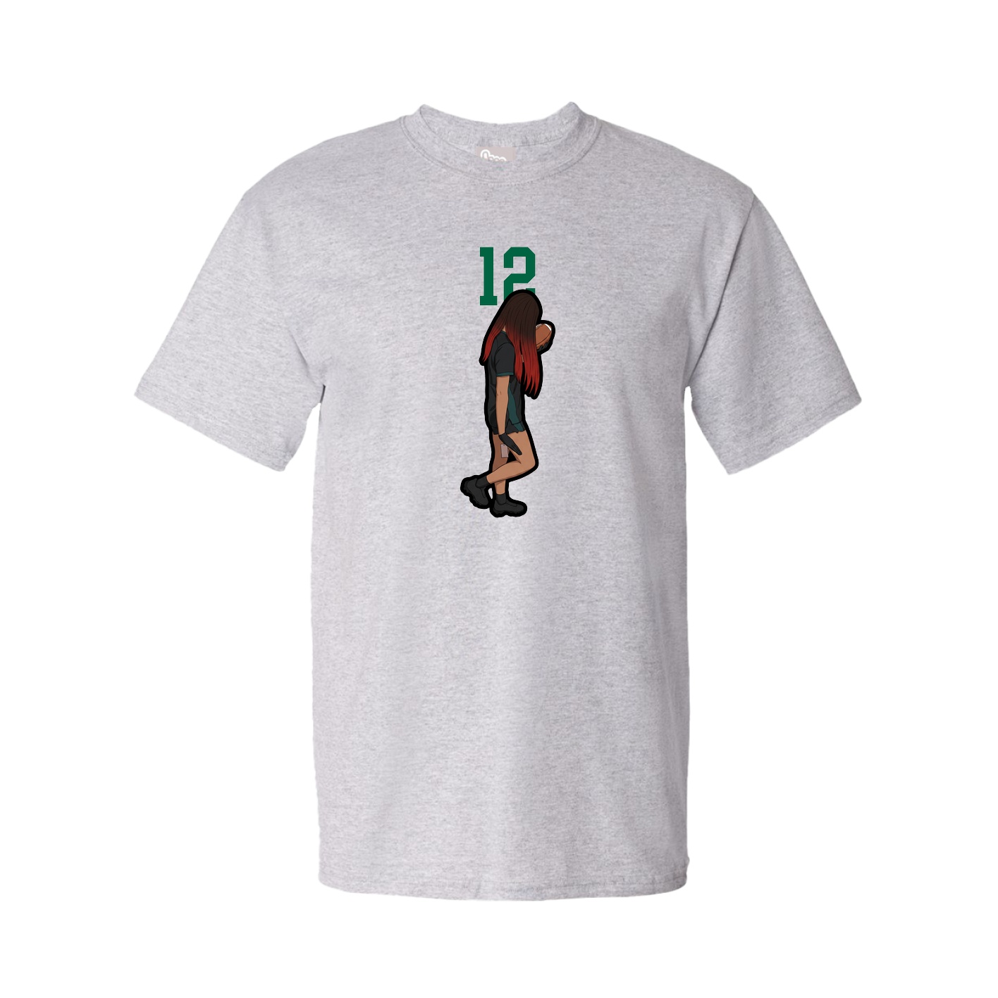 Tee — Number Top in Grey