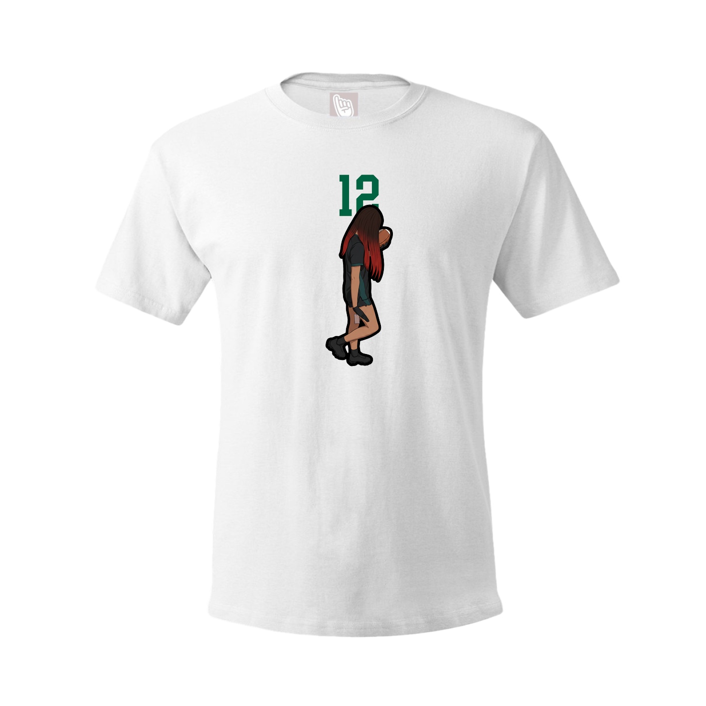 Tee — Number Top in White