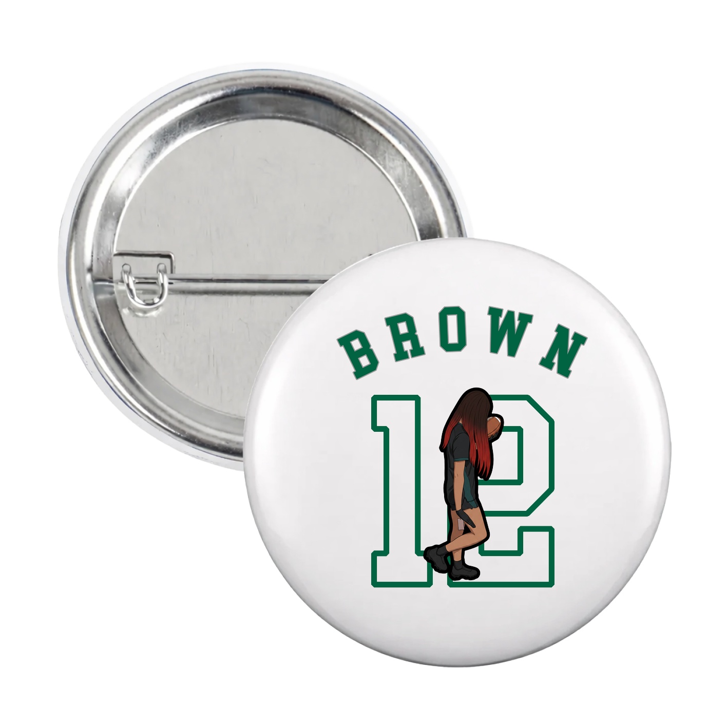 Game Day Button — Shirsey Arch in White