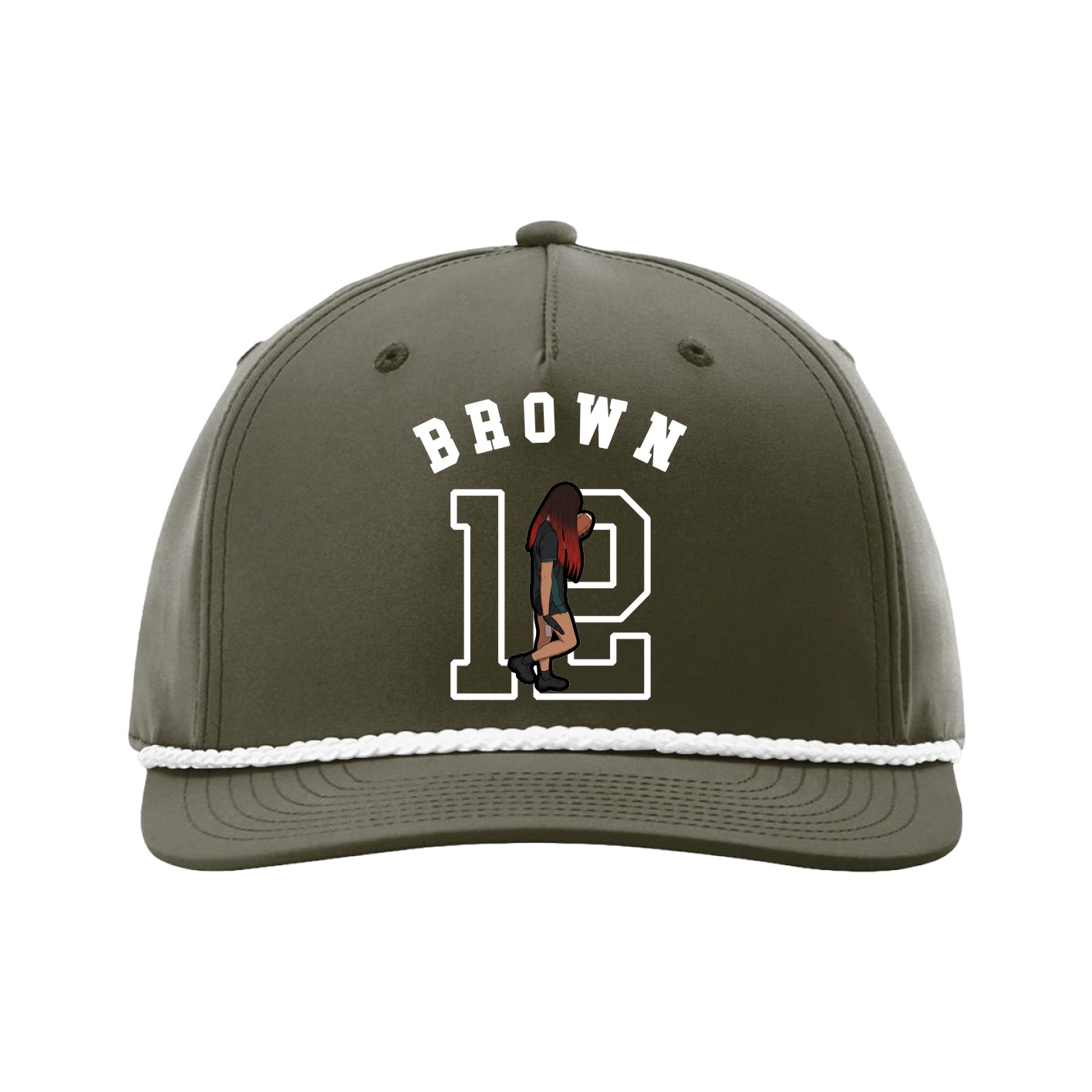 Five-Panel Classic Rope Cap — Shirsey Arch in Green