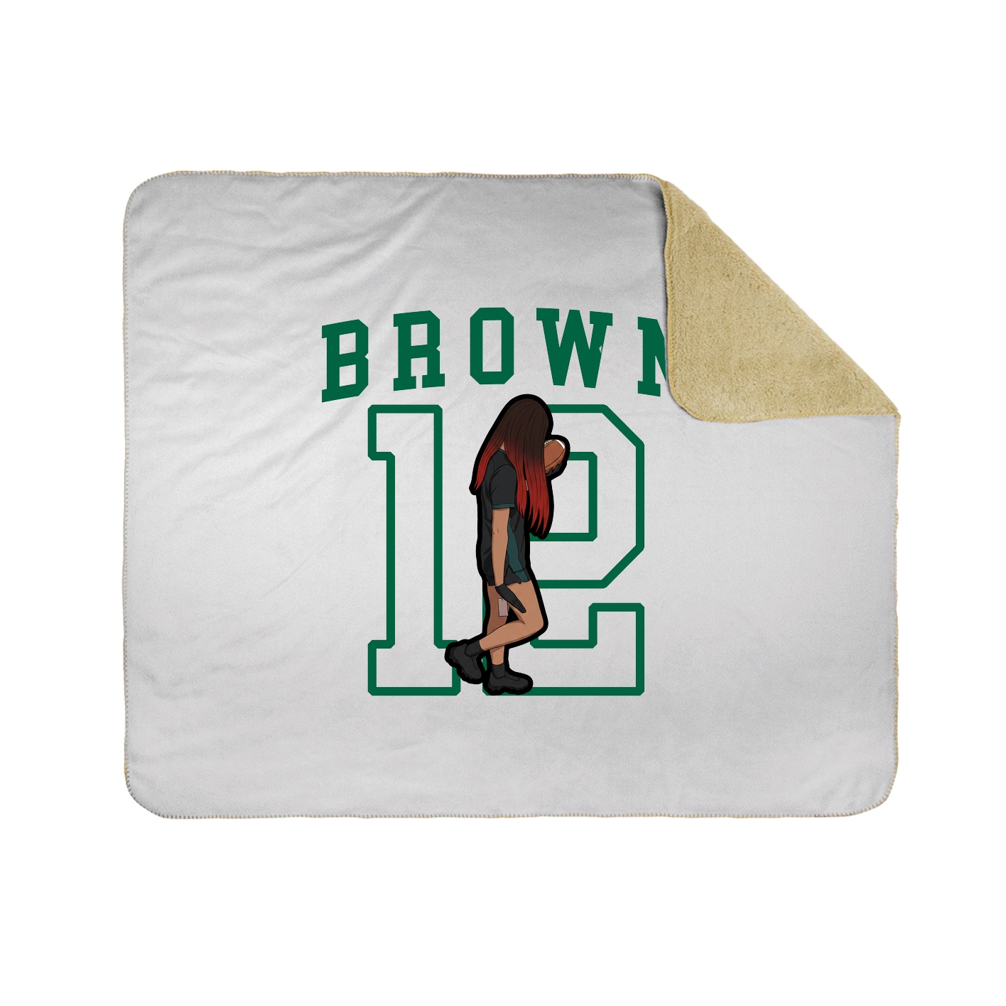 50x60 Sherpa Lined Throw Blanket