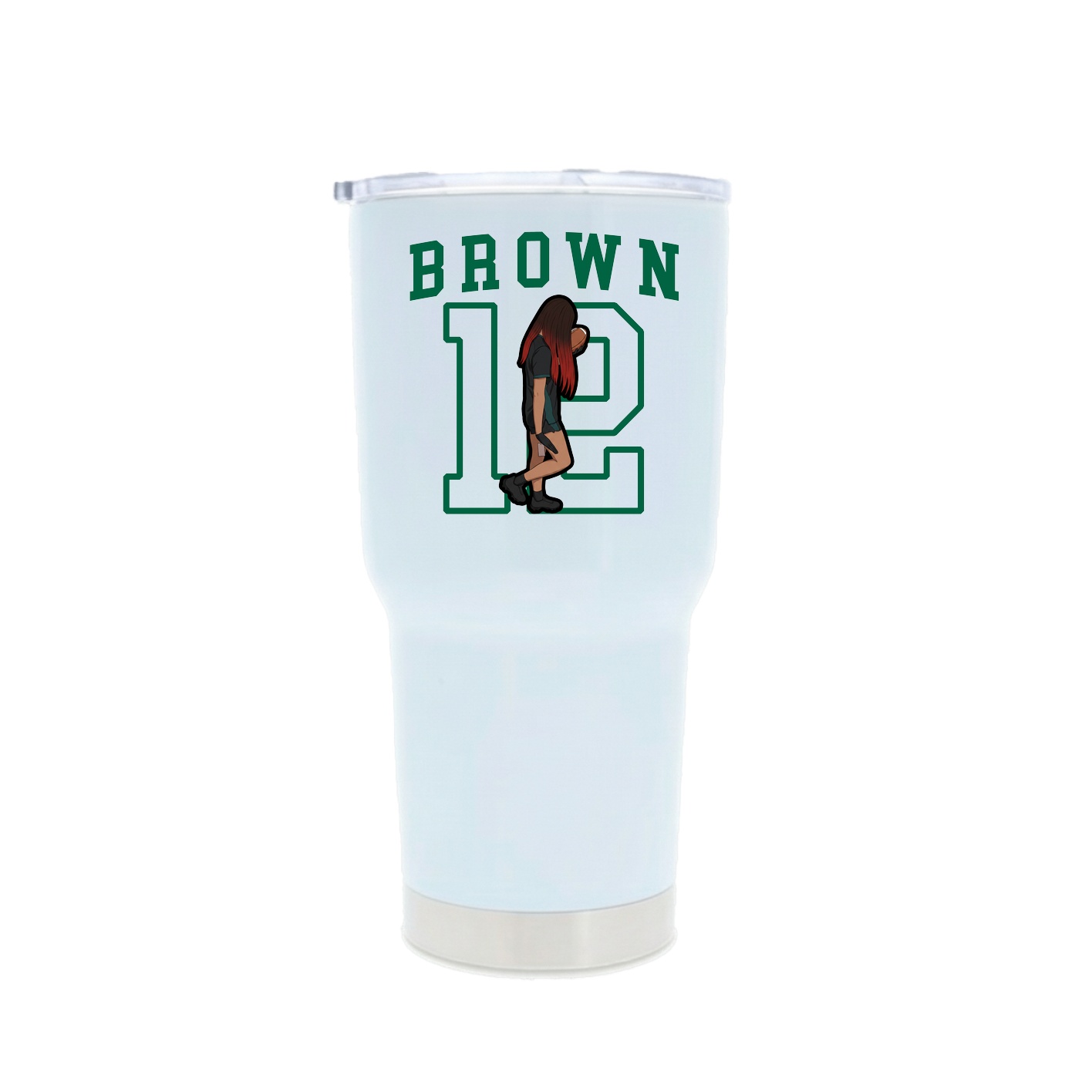 30oz Stainless Steel Tumbler — Shirsey in White