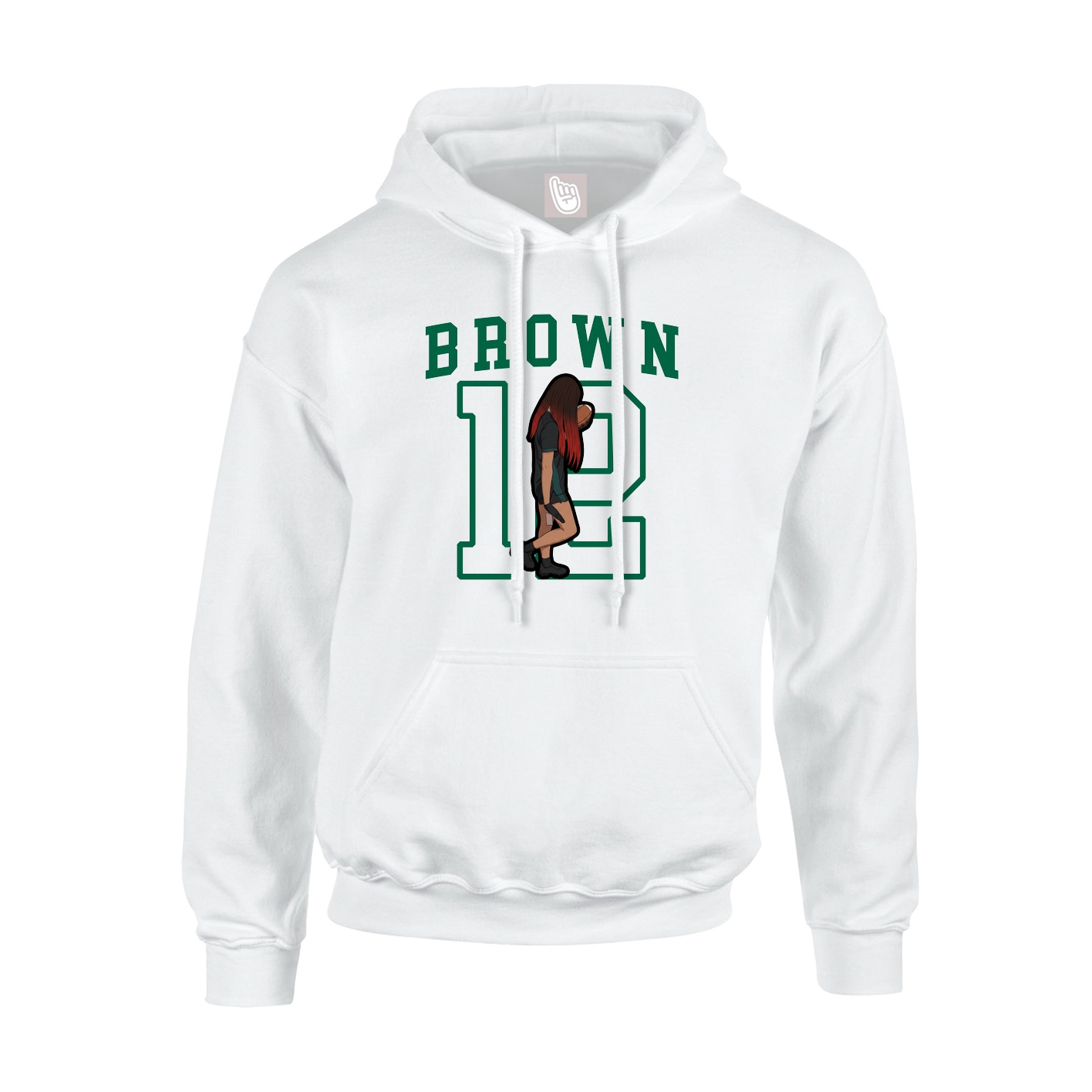 Hoodie — Shirsey in White