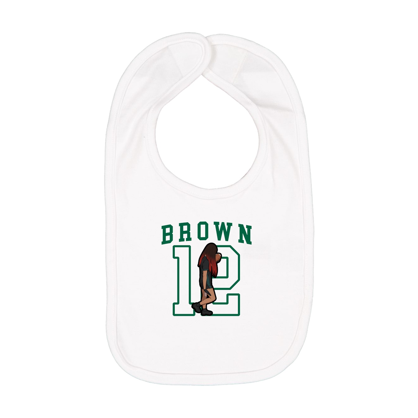 Infant Bib — Shirsey in White