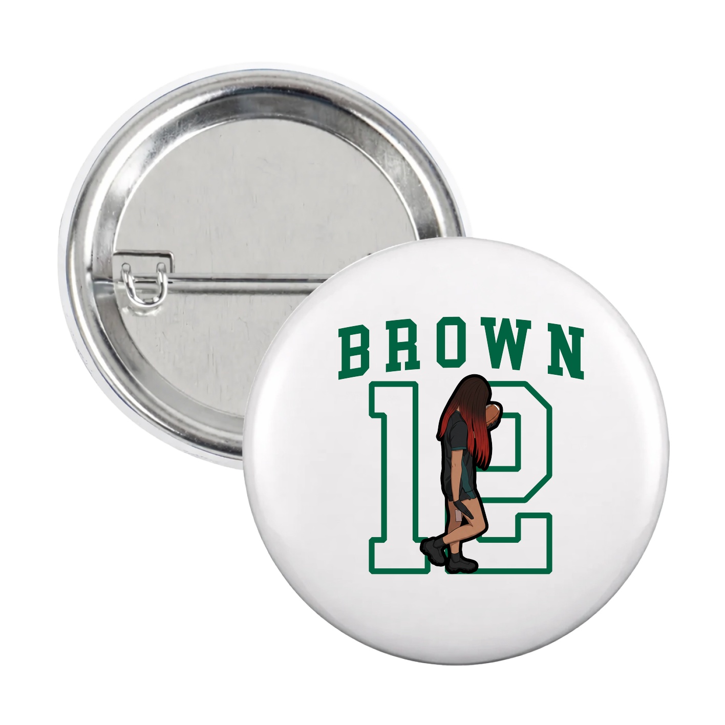 Game Day Button — Shirsey in White