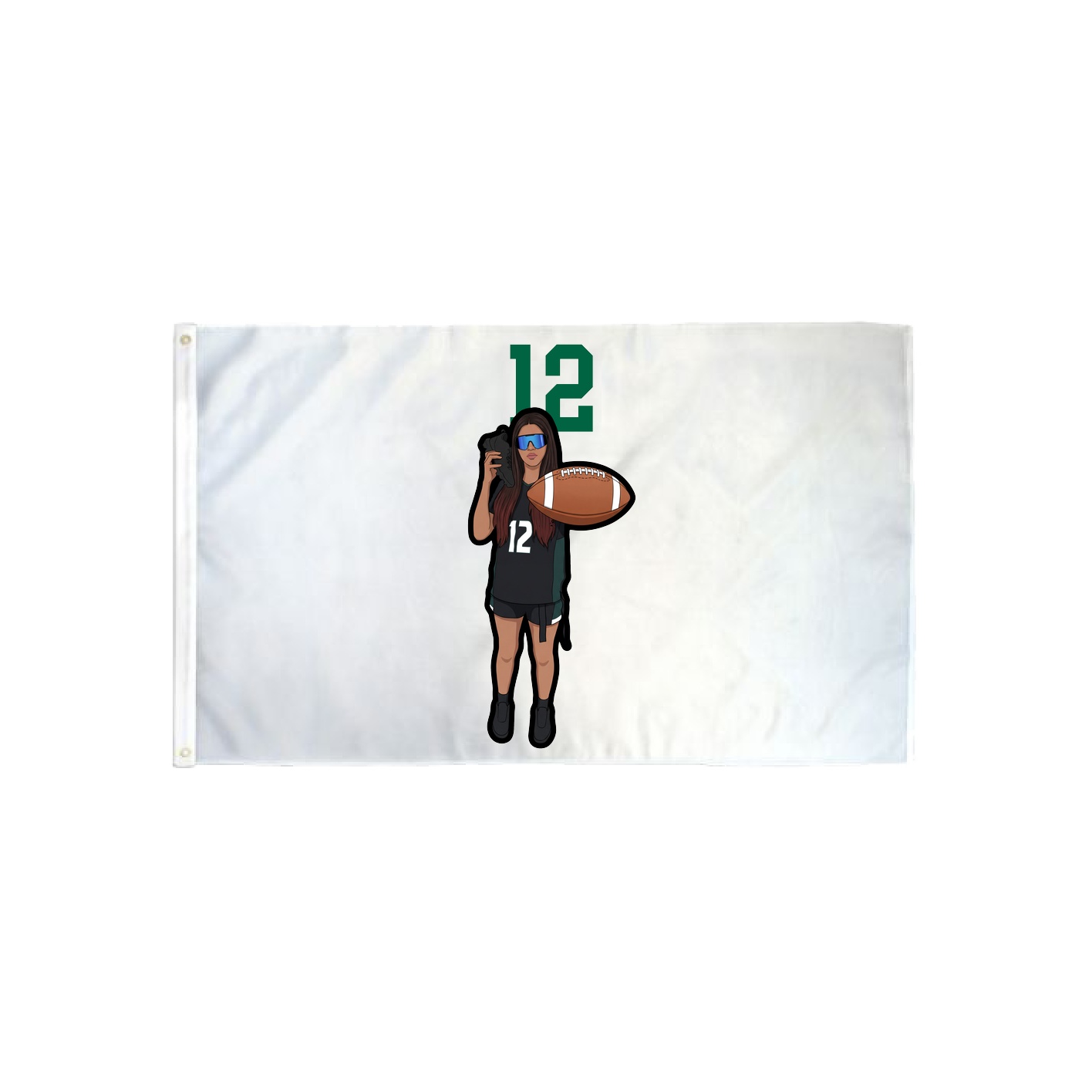3x5 Flag — Number Top in Classic