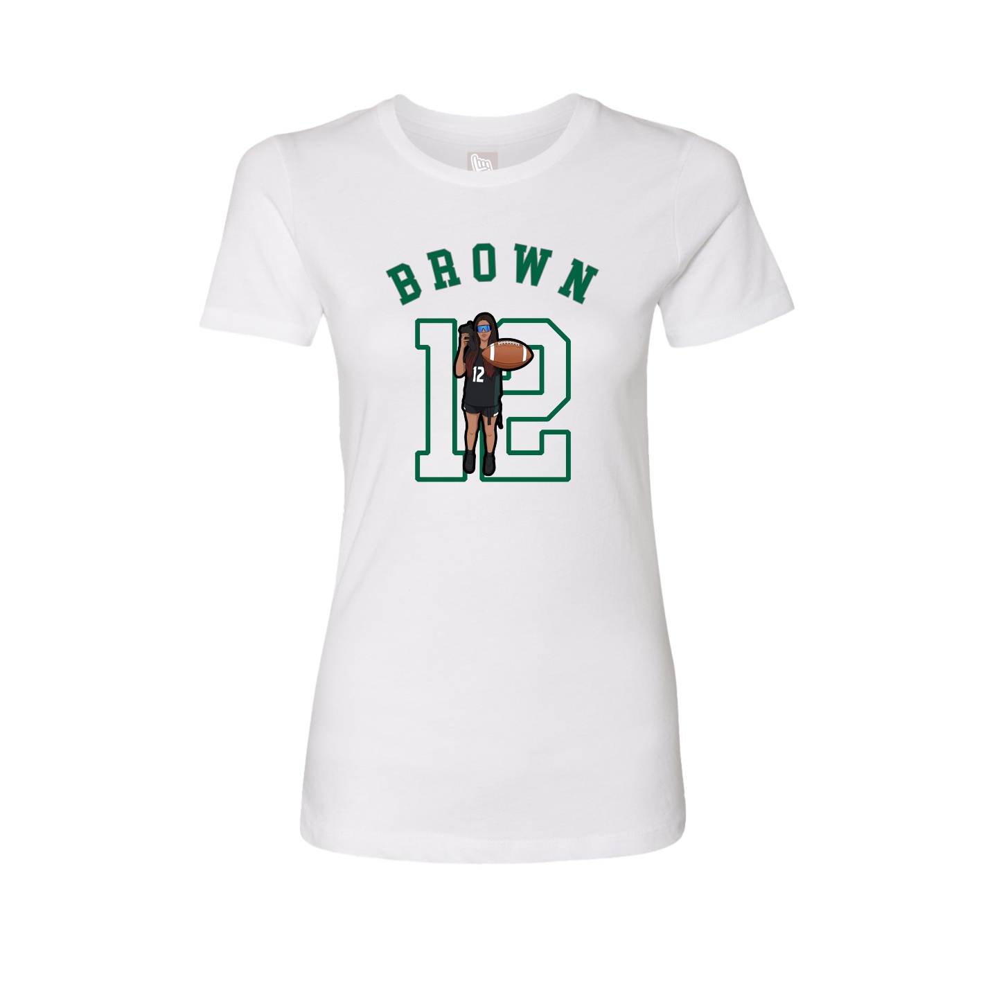 Fitted Women's Tee — Shirsey Arch in White