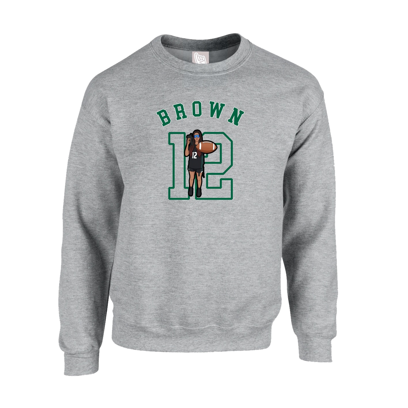 Fleece Crew — Shirsey Arch in Grey