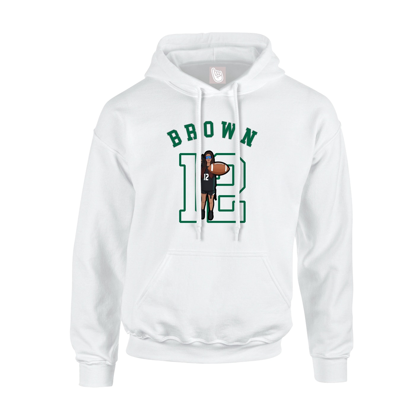 Youth Hoodie — Shirsey Arch in White