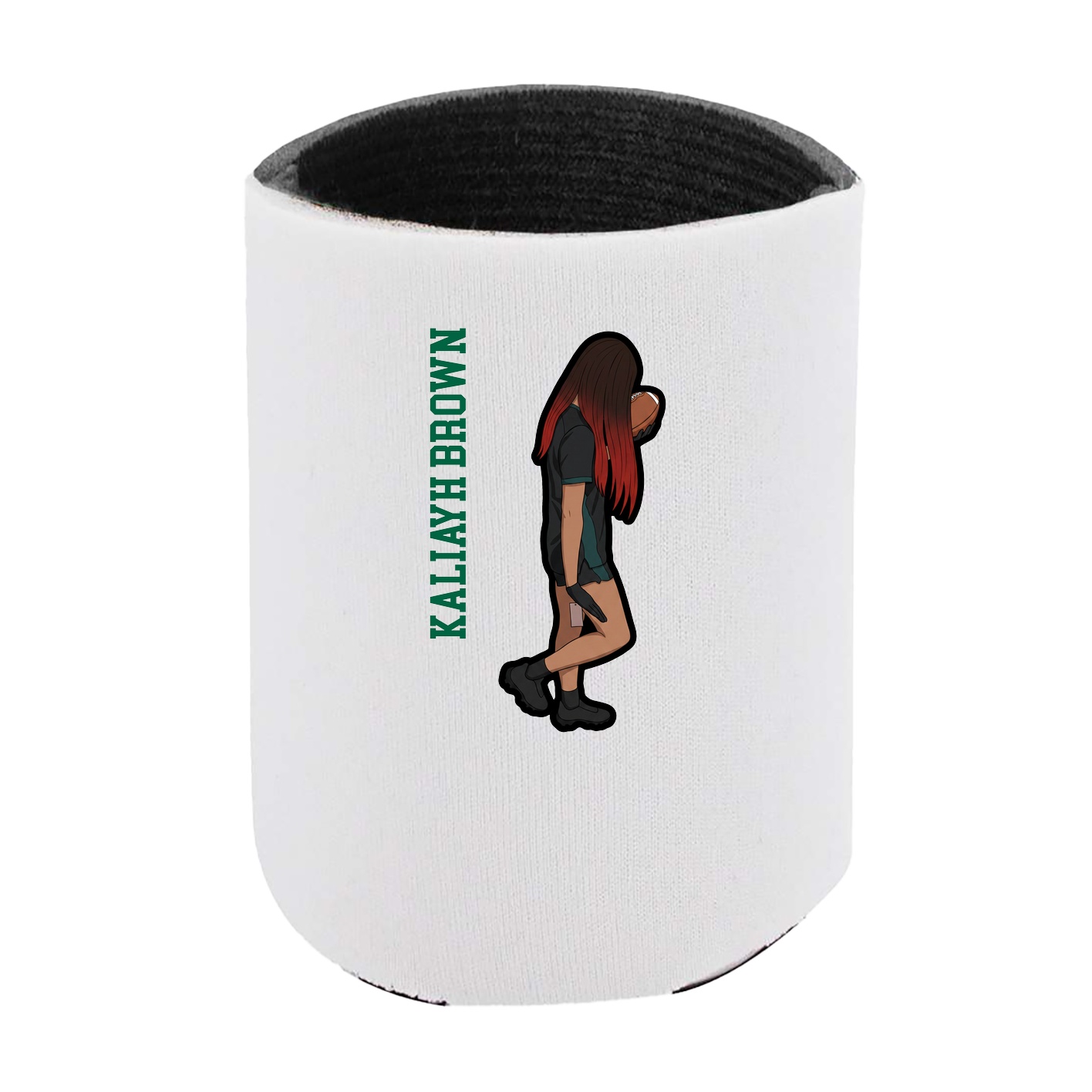Can Holder — Name Vertical in White