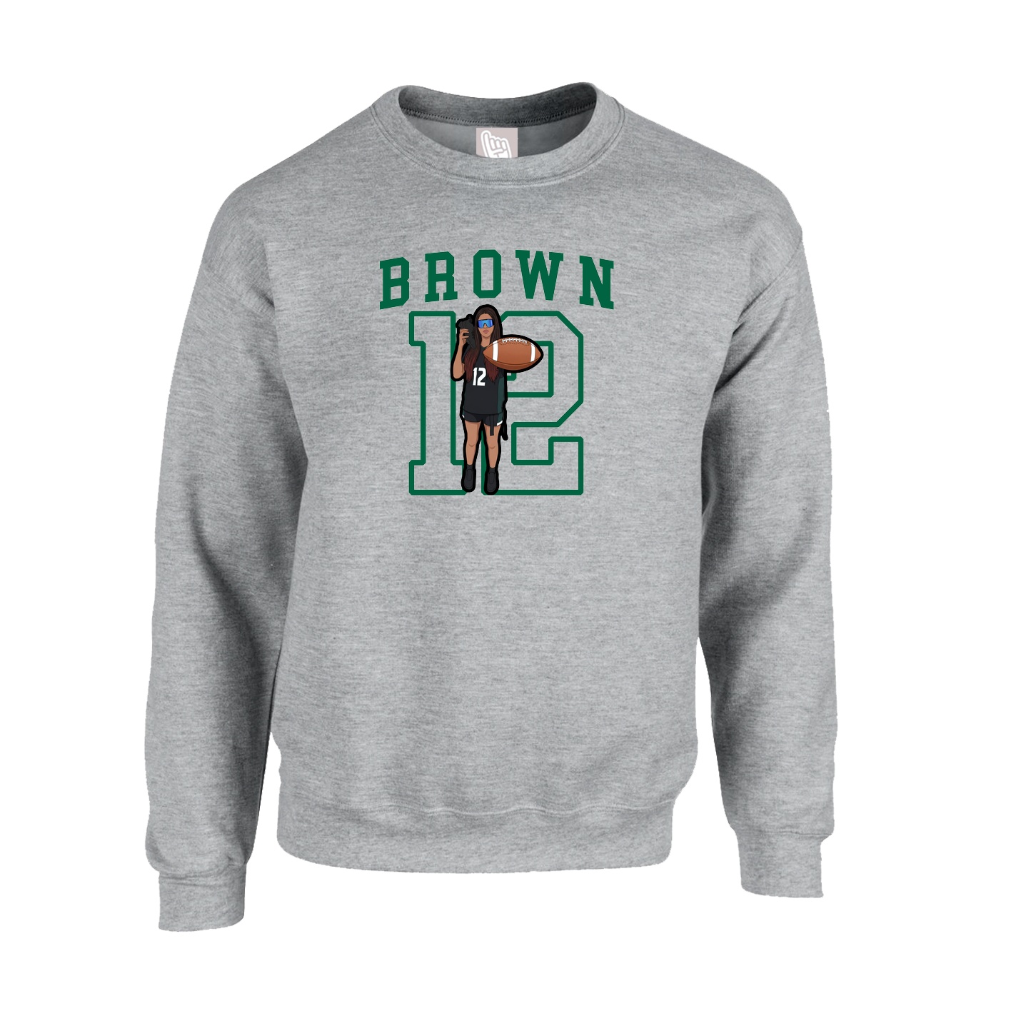 Fleece Crew — Shirsey in Grey