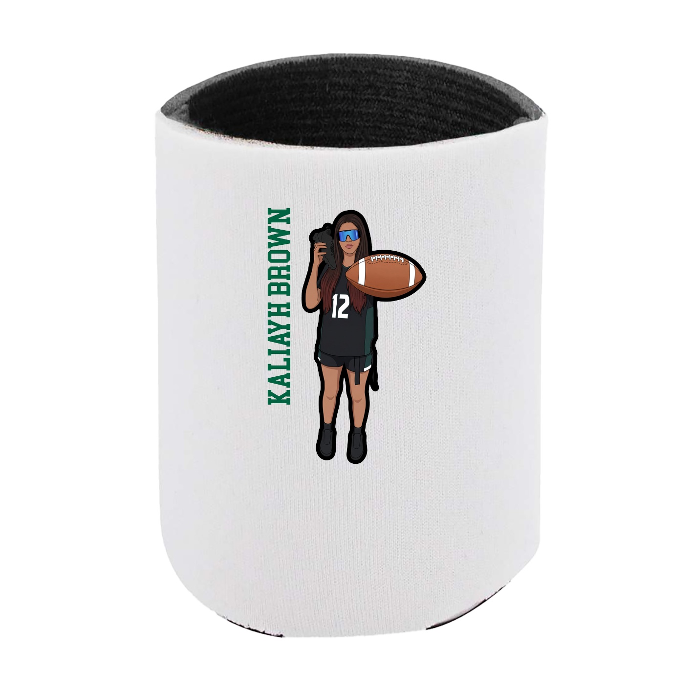 Can Holder — Name Vertical in White
