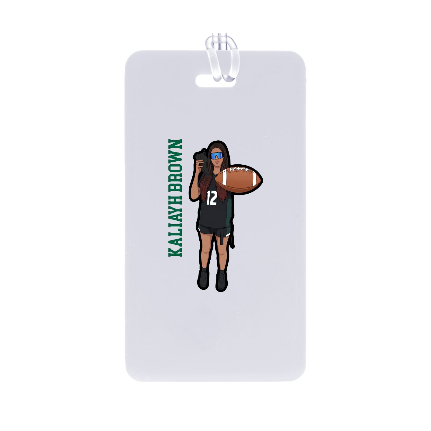 Bag Tag — Name Vertical in Classic