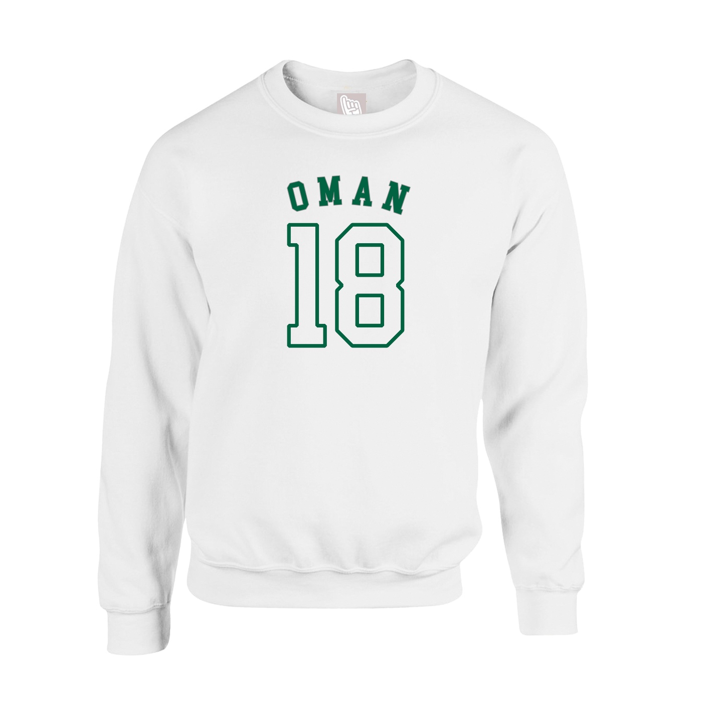 Fleece Crew — Shirsey Arch in White