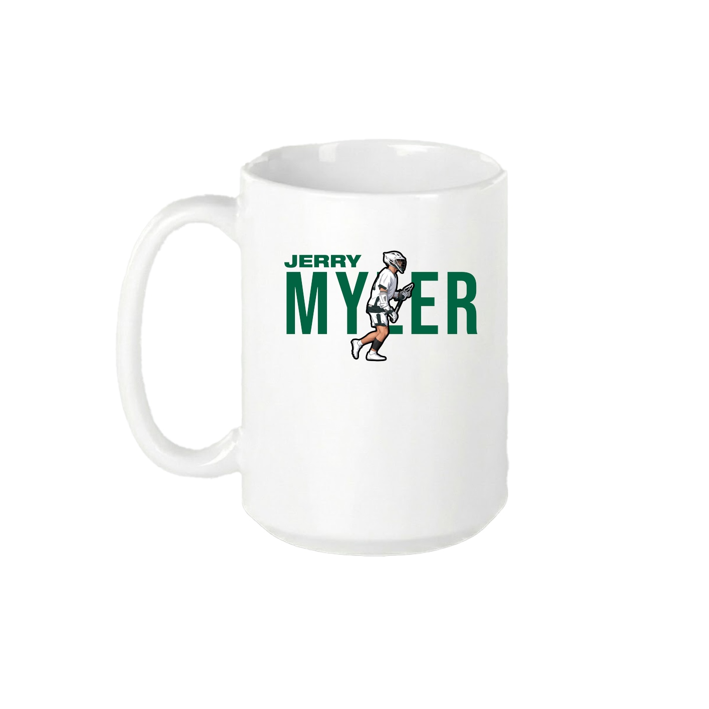 15oz Coffee Mug — Player Name in White