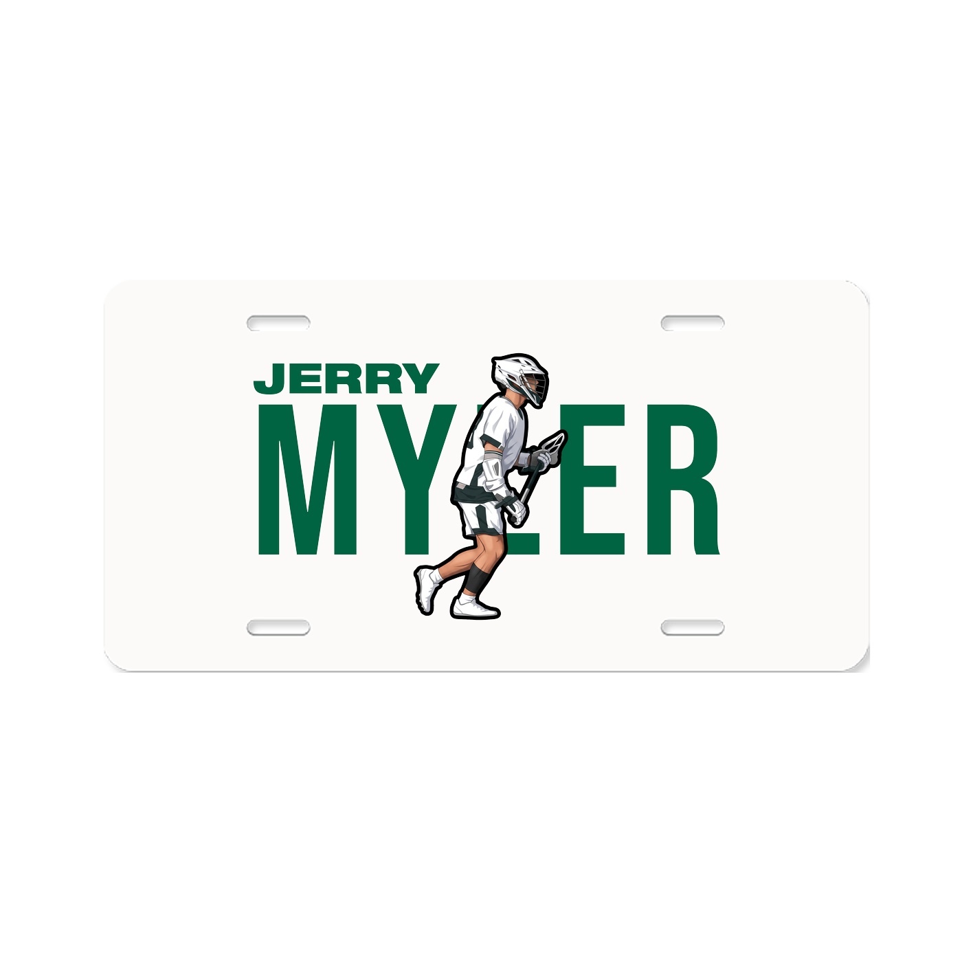 License Plate — Player Name in Classic