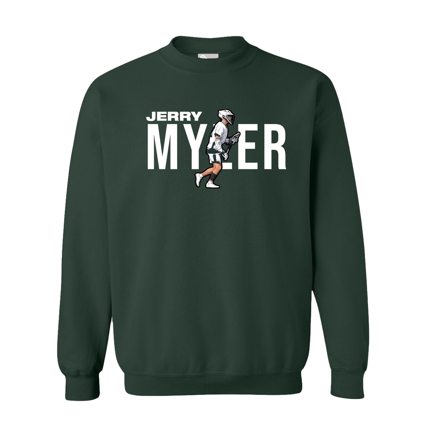 Fleece Crew — Player Name in Green