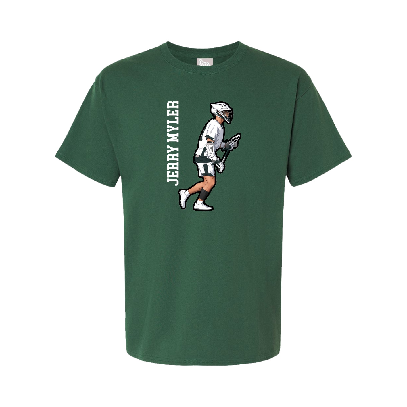 Tee — Name Vertical in Green