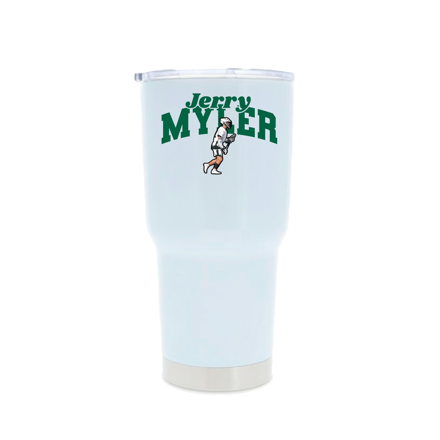 30oz Stainless Steel Tumbler — Signature Arch in White