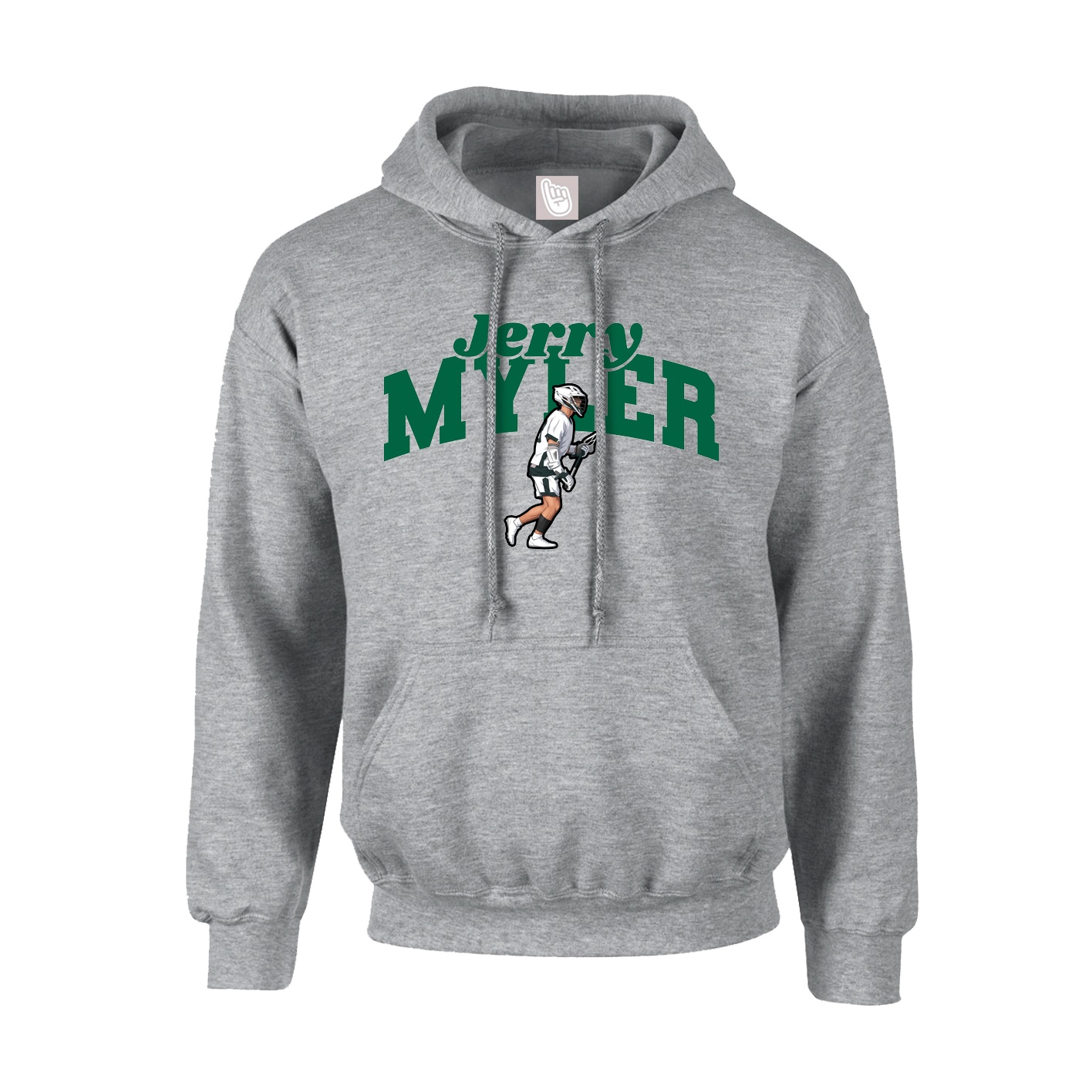 Youth Hoodie — Signature Arch in Grey