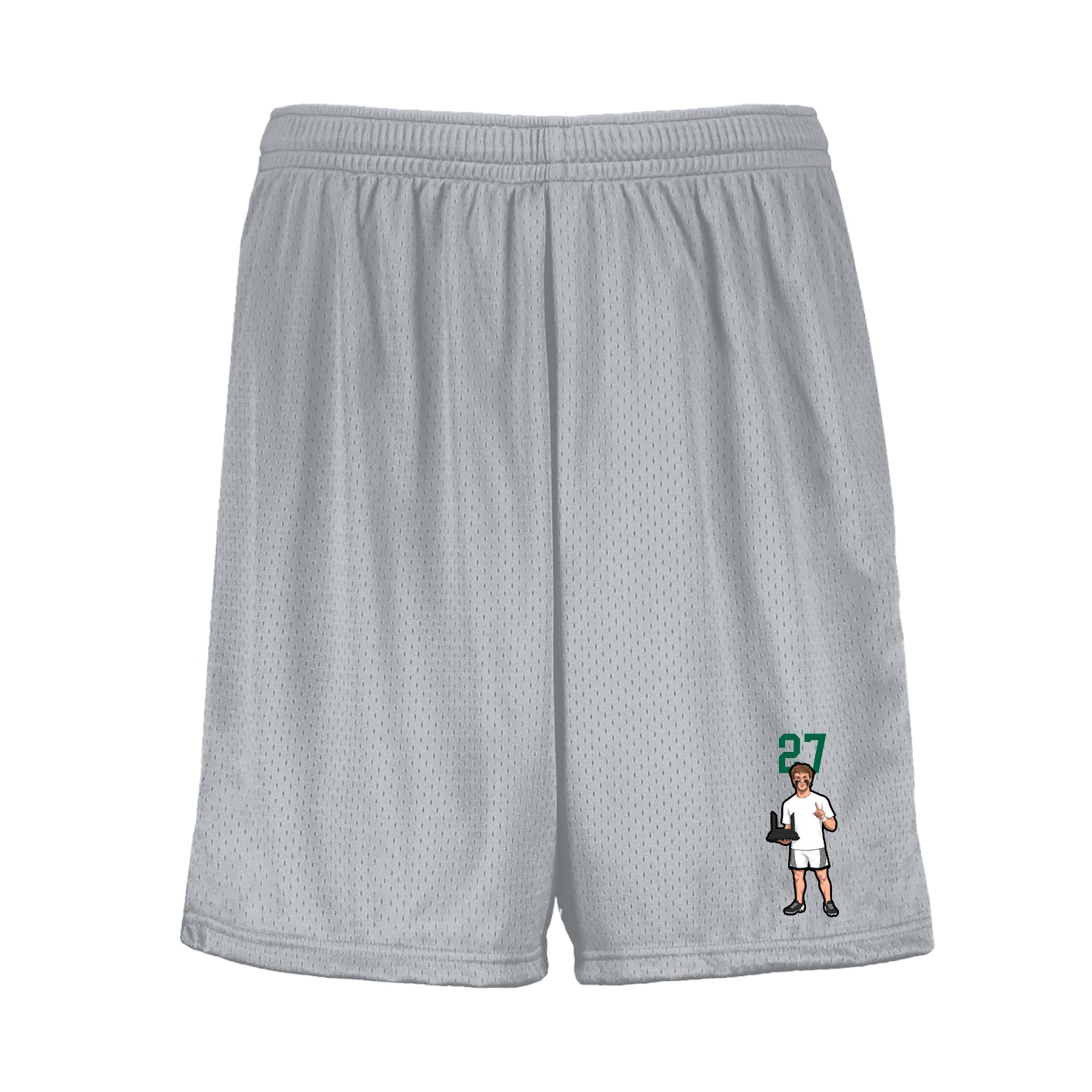 Shorts — Number Top in Silver