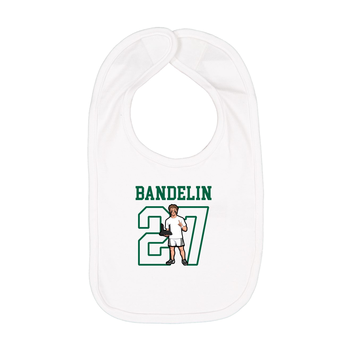 Infant Bib — Shirsey in White