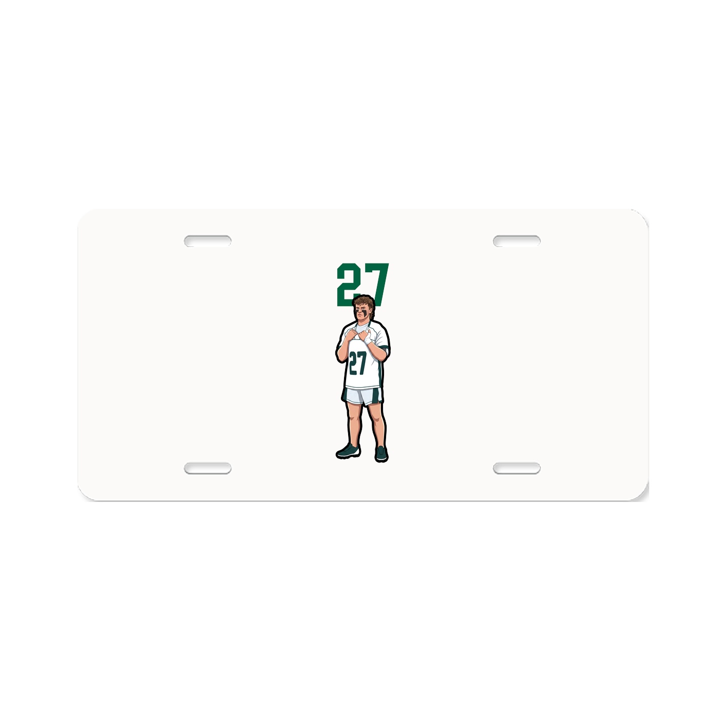 License Plate — Number Top in Classic