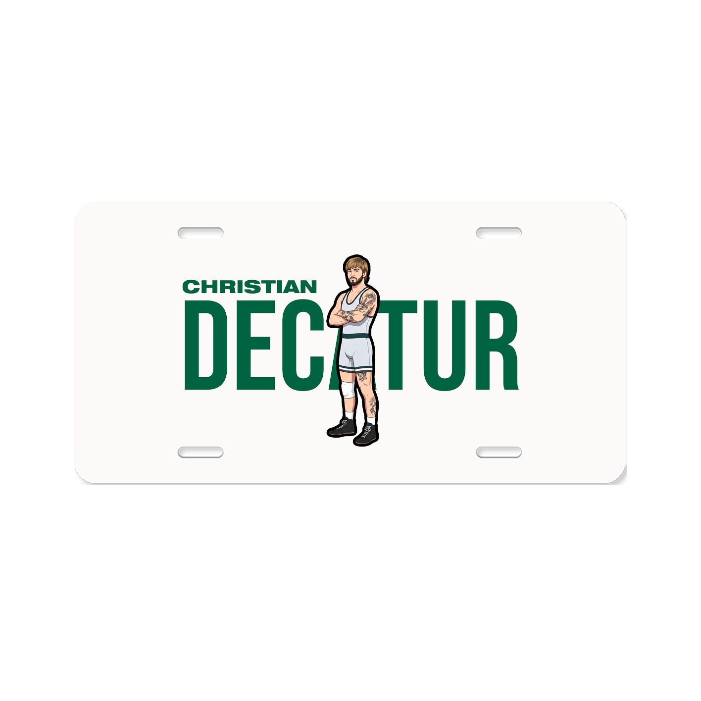 License Plate — Player Name in Classic