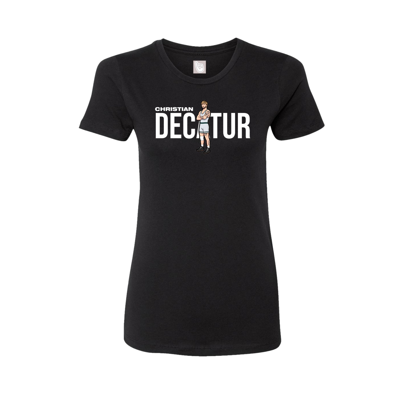 Fitted Women's Tee — Player Name in Black