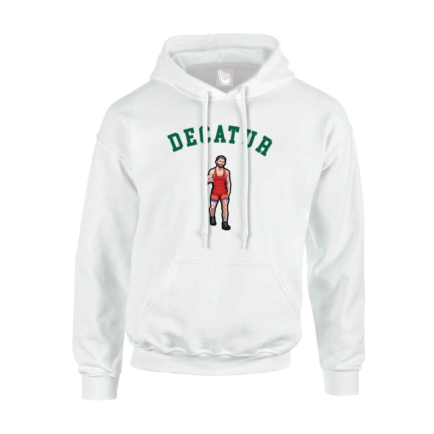 Youth Hoodie — Shirsey Arch in White