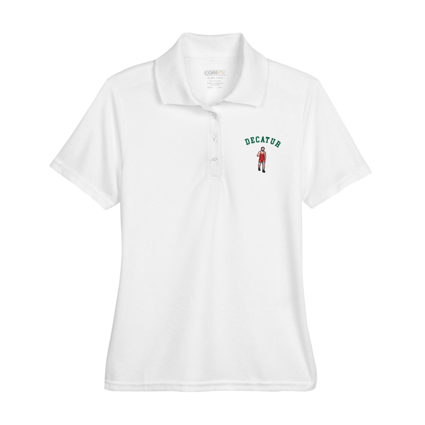 Womens Performance Polo — Shirsey Arch in White