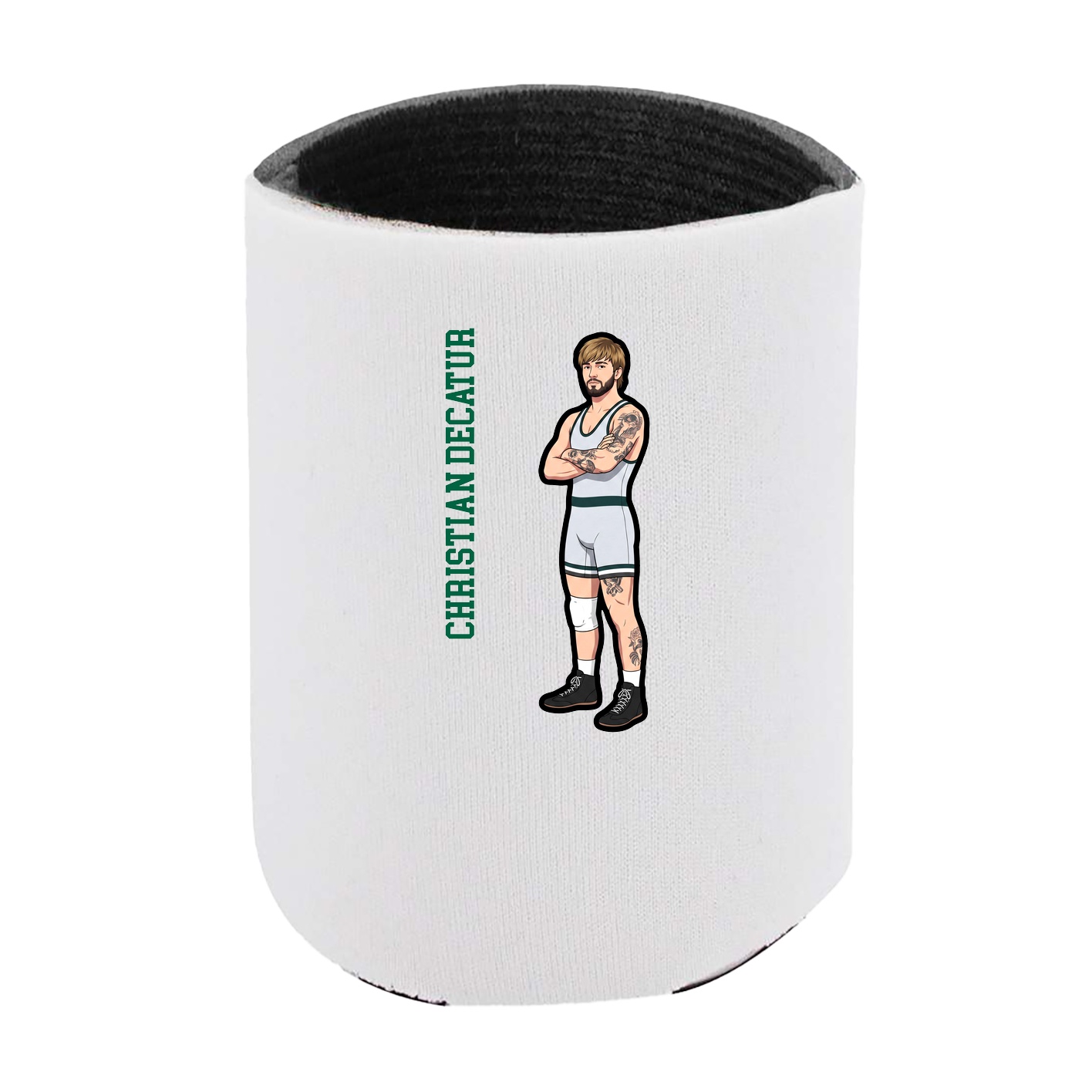 Can Holder — Name Vertical in White